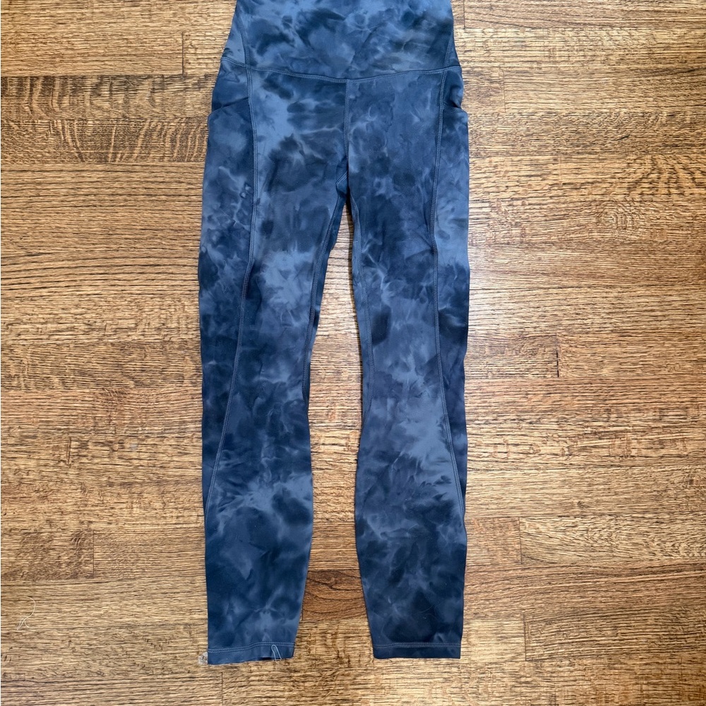 lululemon athletica Black Tie-Dye Leggings